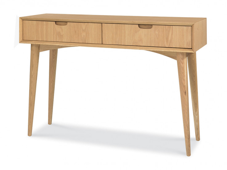 OSLO SOFA TABLE – 2 DRAWER (OAK)