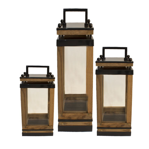 Modern Teak Lanterns