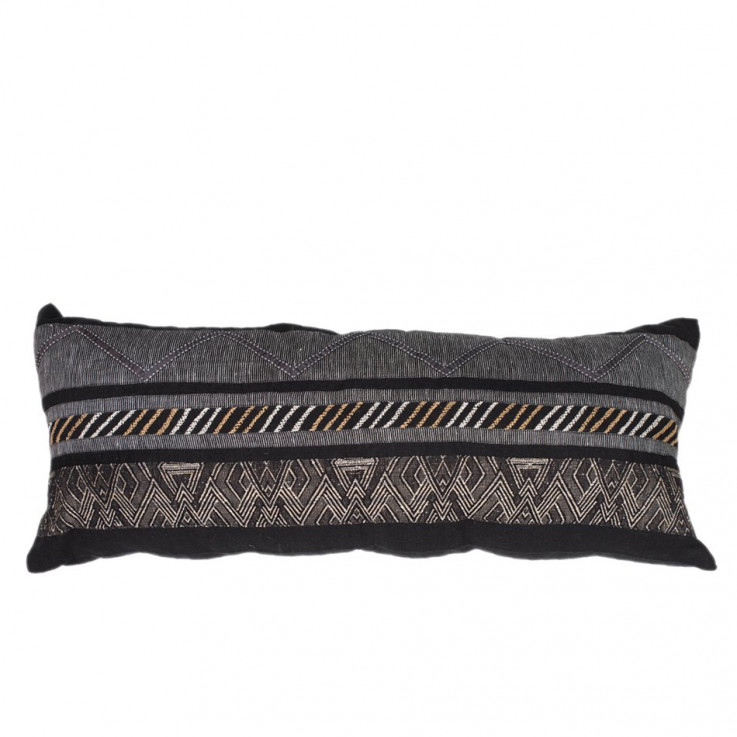 NAVAJO BLACK LUMBER CUSHION