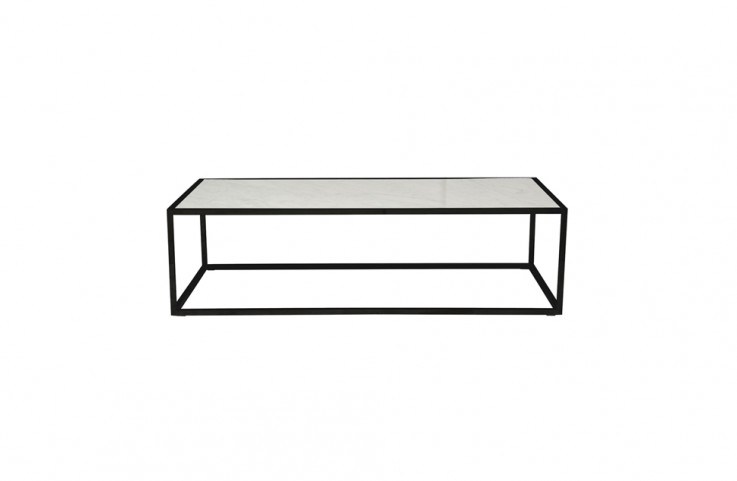 Elle Cube Marble Coffee Table Black