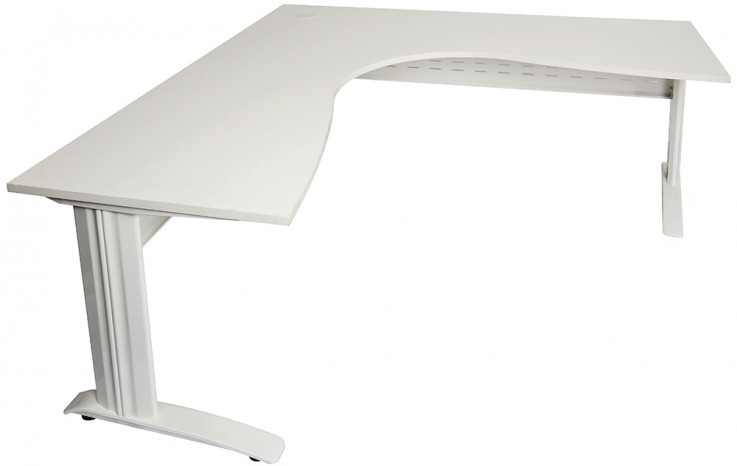 Rapid White Corner Office Desk Workstati