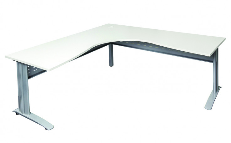 Rapid White Corner Office Desk Workstati