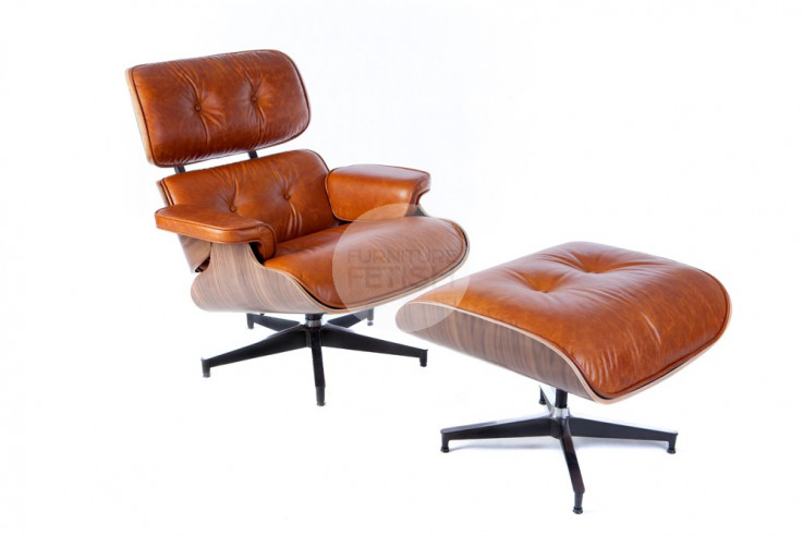 Replica Eames Lounge Chair & Ottoman - P