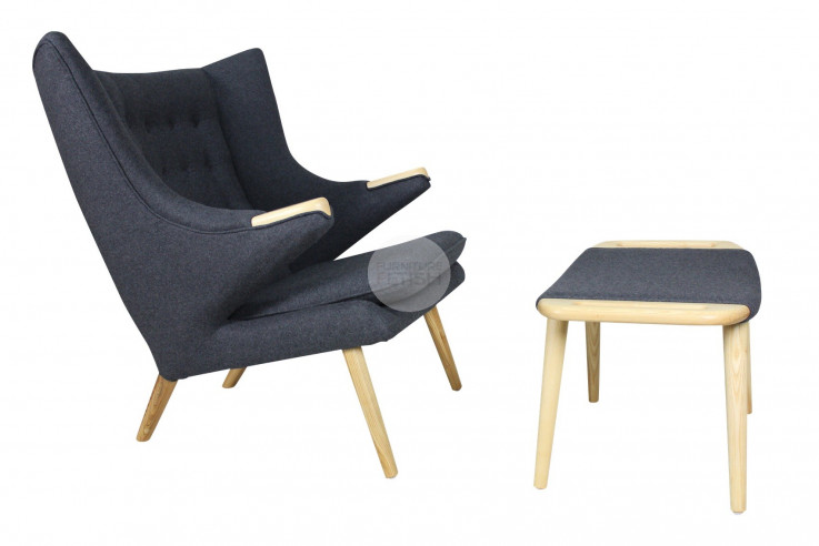 Papa Bear Chair & Ottoman Hans Wegner Re