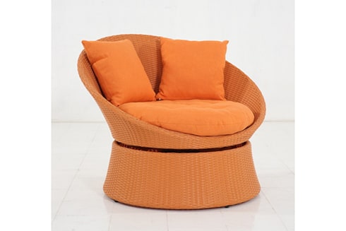 UV JAVIER TUB CHAIR SWIVEL ORANGE