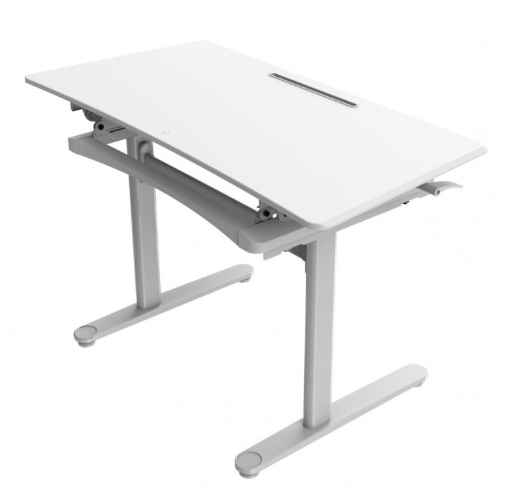 Rapid Surge White Height Adjustable Desk