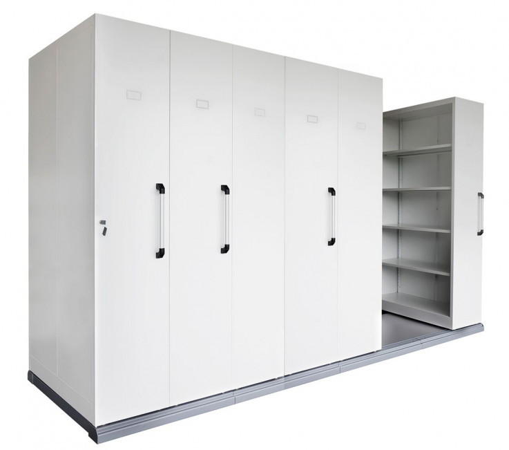 Rapid Mobile Shelving Unit - 6 Bay