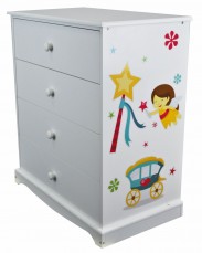 Childrens White Chest of Drawers |Fairy 