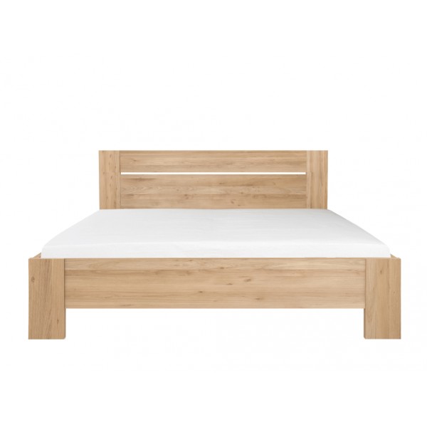 Oak Azur bed Queen size - with solid sla