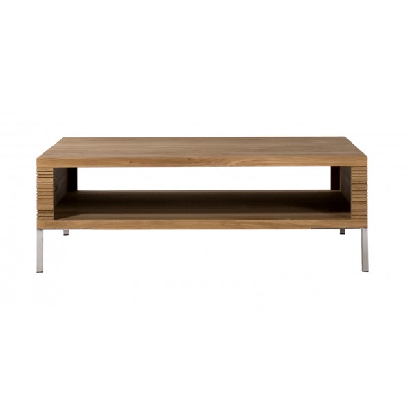 Oak Stonecut coffee table 80x80