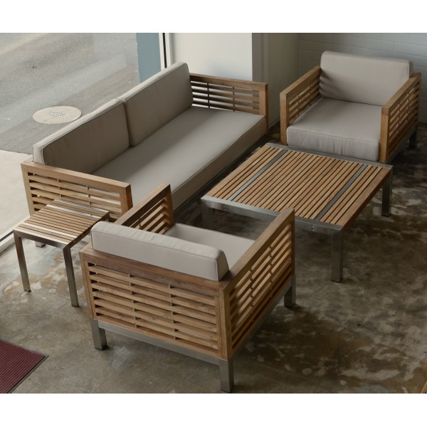 Lounge Bench Teak SS 184/80