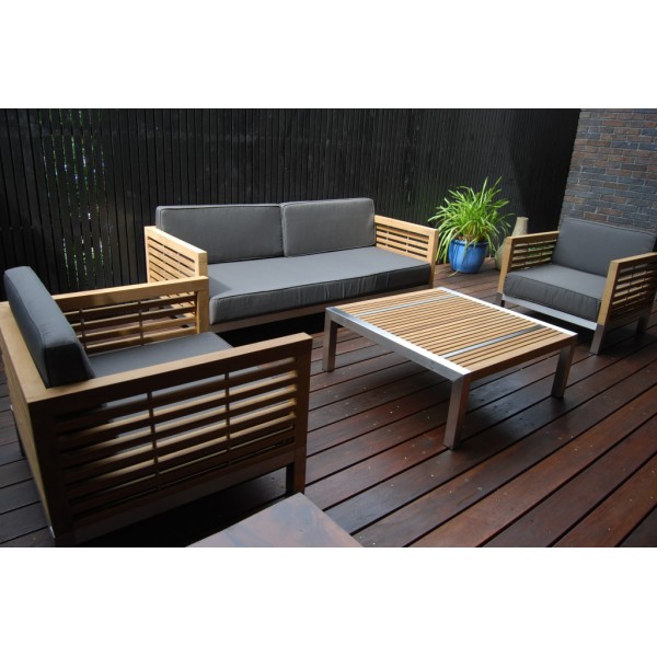 Lounge Bench Teak SS 184/80