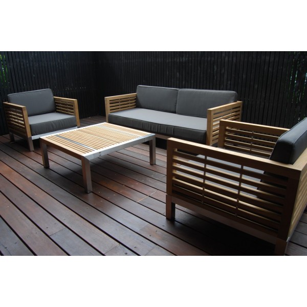 Lounge Bench Teak SS 184/80