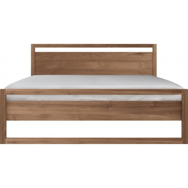 Teak Light Frame bed Queen size - with s