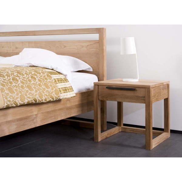 Teak Light Frame bed Queen size - with s