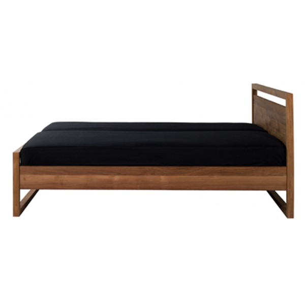 Teak Light Frame bed Queen size - with s