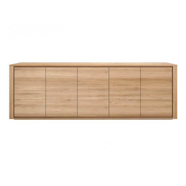 Oak Shadow sideboard 5 doors