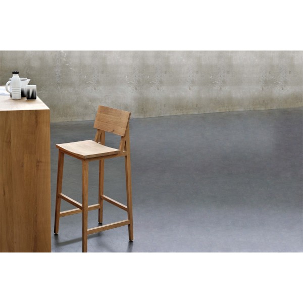 Teak N3 kitchen counter stool