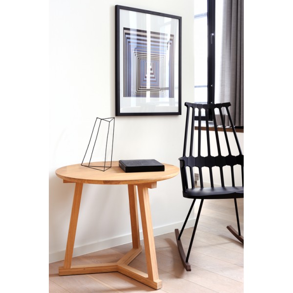 Oak Tripod side table D70xH60