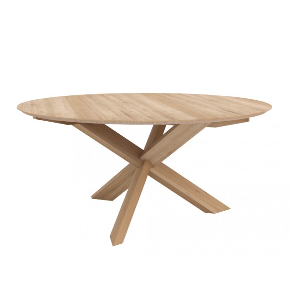 Oak Circle dining table D163cm