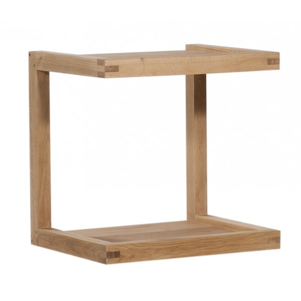 Oak Frame sofa side table