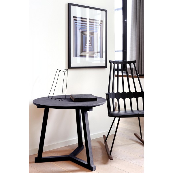 Oak Tripod Blackstone side table D70xH60