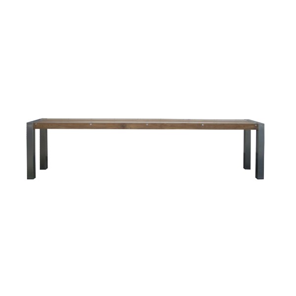 Teak and SS Dining bench 225cm