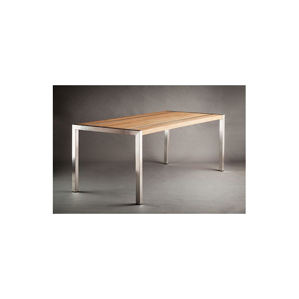 Teak and SS Dining table 240x90cm