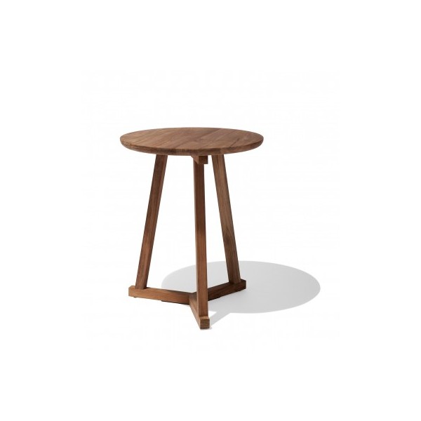 Teak Tripod side table 46/46/56