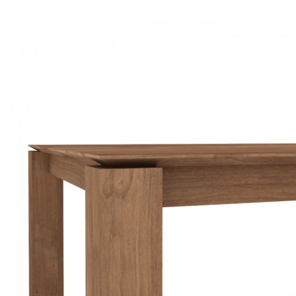 Teak Slice dining table - 140x80