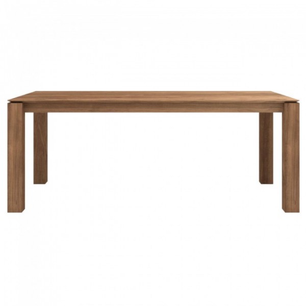 Teak Slice dining table - 140x80