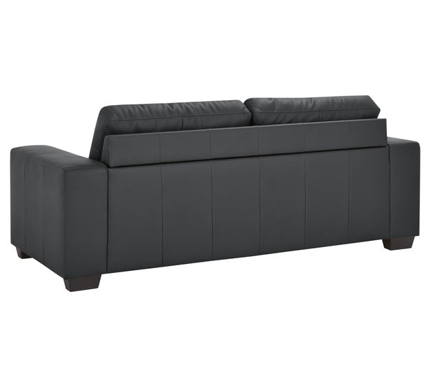 PRICEWORTH 3 SEATER PU LEATHER SOFA - BL