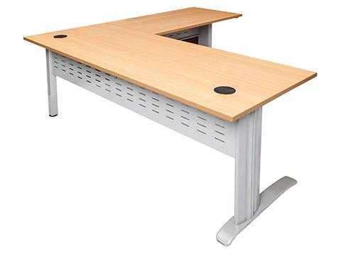 RAPID SPAN DESK WITH RETURN RSDR1818-WHI