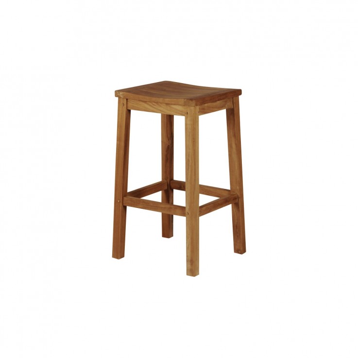 Teak 700mm Bar Stool