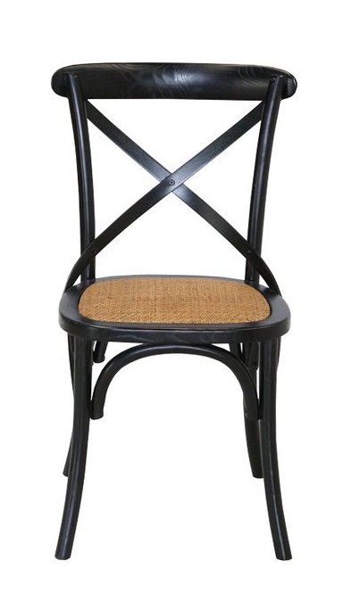 CROSSBACK DINING CHAIR – ANTIQUE BLACK