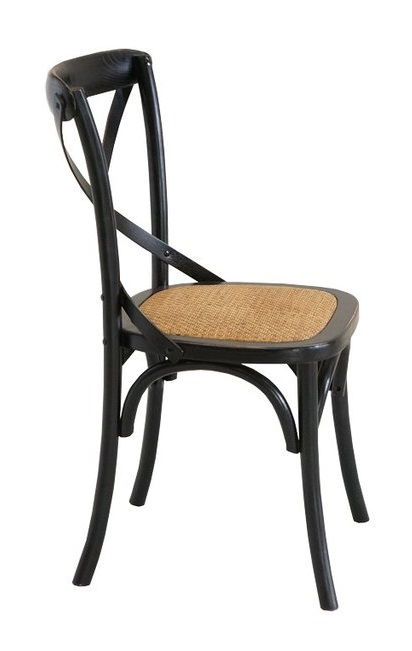 CROSSBACK DINING CHAIR – ANTIQUE BLACK