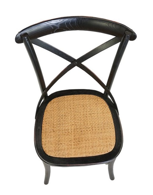 CROSSBACK DINING CHAIR – ANTIQUE BLACK