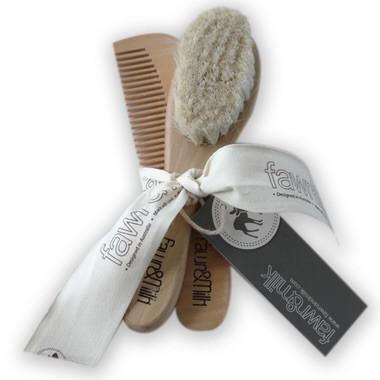 Brush and comb set- Fawn and Milk