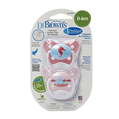 Dr Browns pacifiers 2 pack