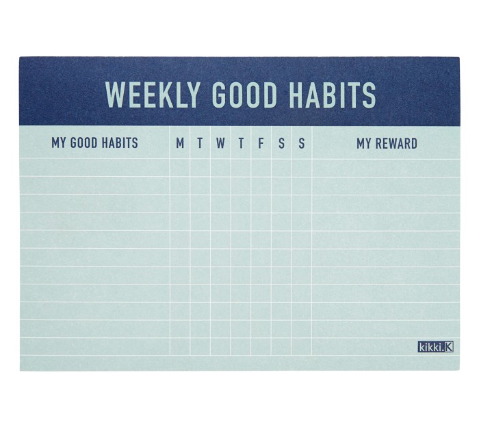  WEEKLY HABITS PAD: INSPIRATION