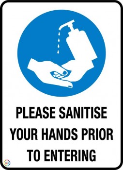 Sanitize Your Hands Before Entering