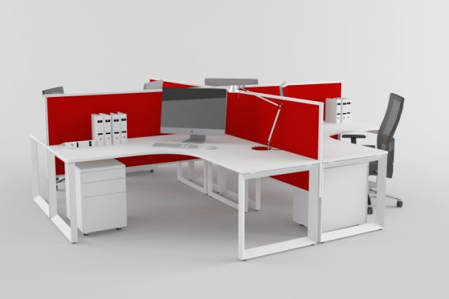 DIAMOND CORNER WORKSTATIONS AND DESKS IN