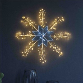 Copper Wire LED Metal Snowflake Light93