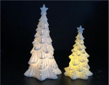 LED White Ceramic Star And Christmas Tree61