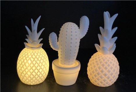 LED Ceramic Cactus And Pineapple Light76