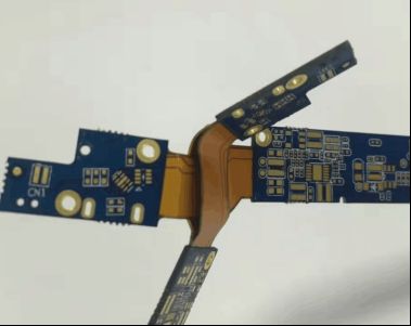 8 Layers 1.8mm Thickness Rigid Flex PCB with Blue Soldermask and Impedance40