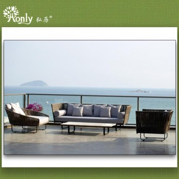 Outdoor Furniture Aluminum Metal Frame KD Sofa Set19