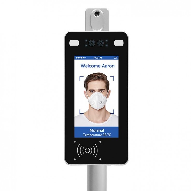 Facial Thermal Temperature Kiosk With NFC19