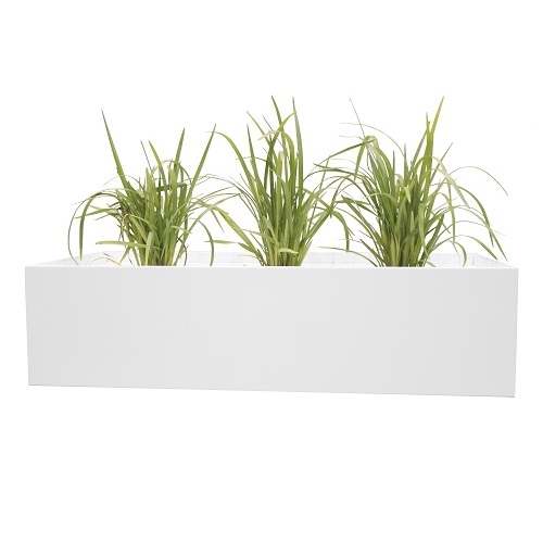 Steelco Tambour Planter Box White