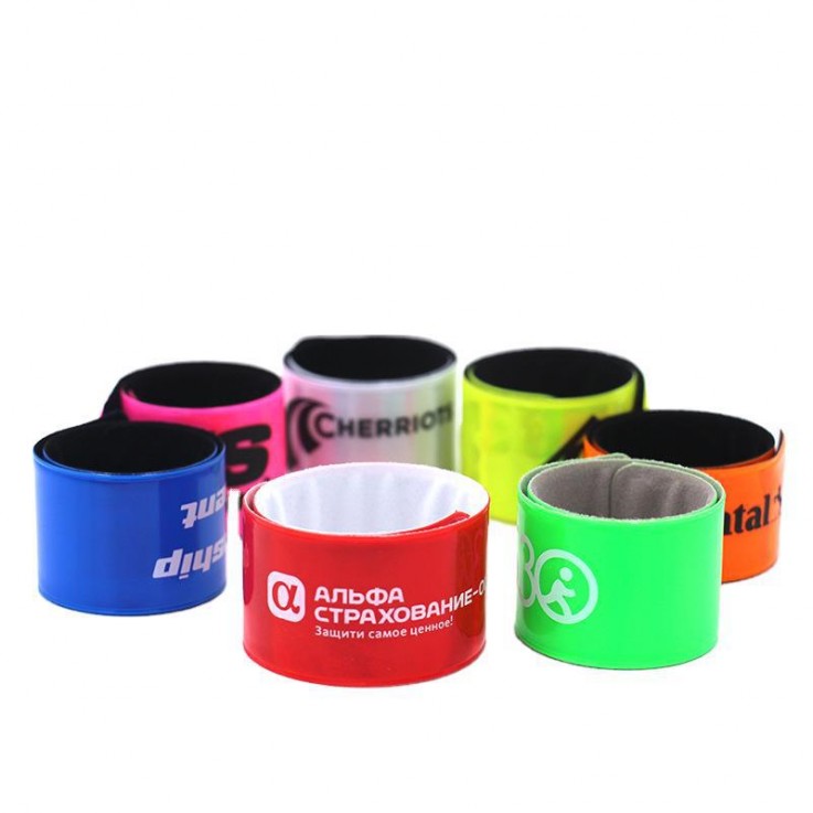 Reflective PVC Slap Wristbands74